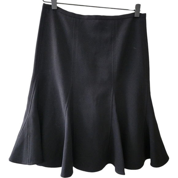 BCBG Black Fluted Skirt Women Size 0 - Picture 2 of 7
